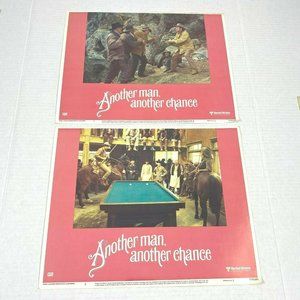 Set of 2 Another Man‎ Another Chance Lobby Card Movie Poster James Caan Western
